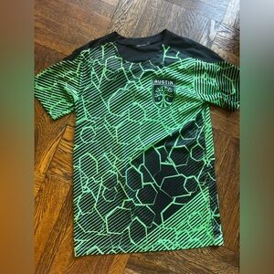 Austin FC Green and Black Graphic T-Shirt